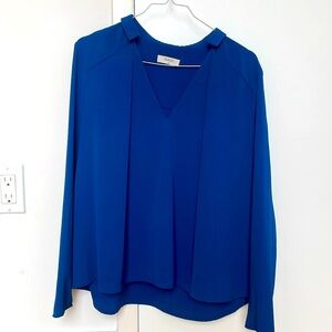ba&sh blue long sleeve blouse